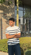 Knit striped tee