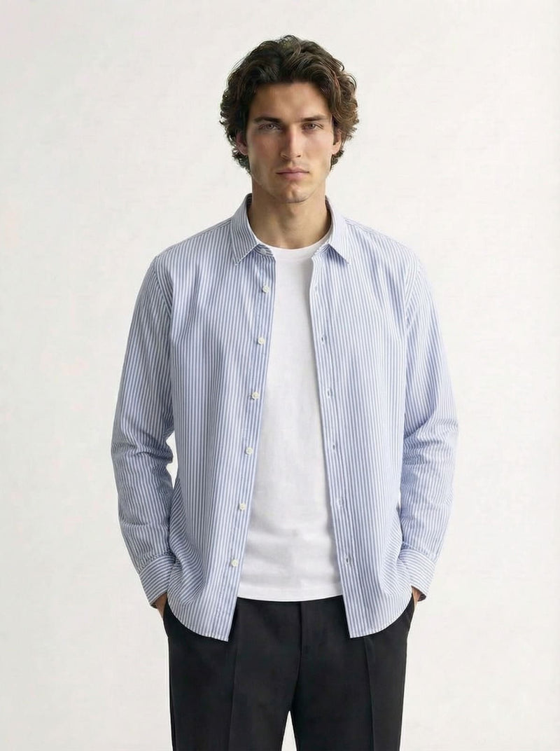 Blue Striped Chemise