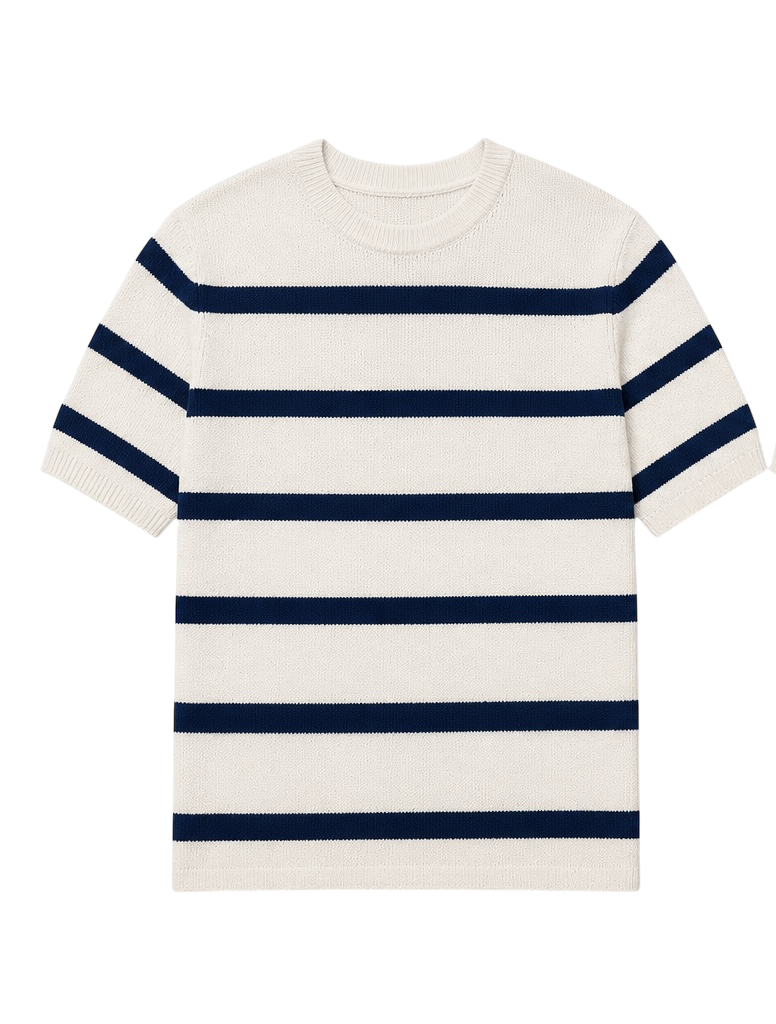 Knit striped tee