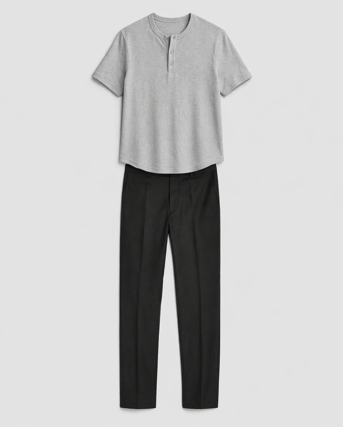 Henley & tailored pants set