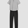 Henley & tailored pants set