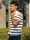 Knit striped tee